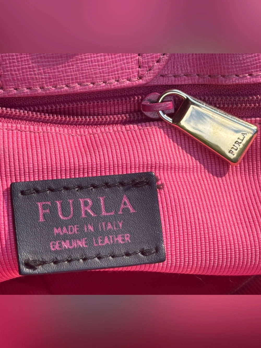 Furla Leather Crossbody Tote Bag
